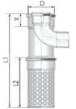 TRICOX  PAKT60 kültéri T-idom 80/125 PPs/Alu