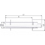 TRICO PAPA60 80/125 PPs/Alu parapet 2db takaró lemez