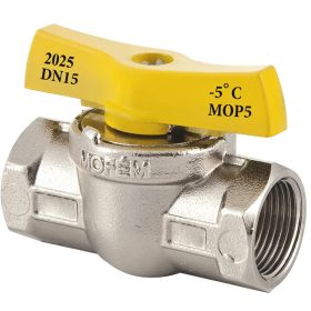   1/2" BB gáz gömbcsap Flexum MOFÉM nikkelezett 113-0065-40